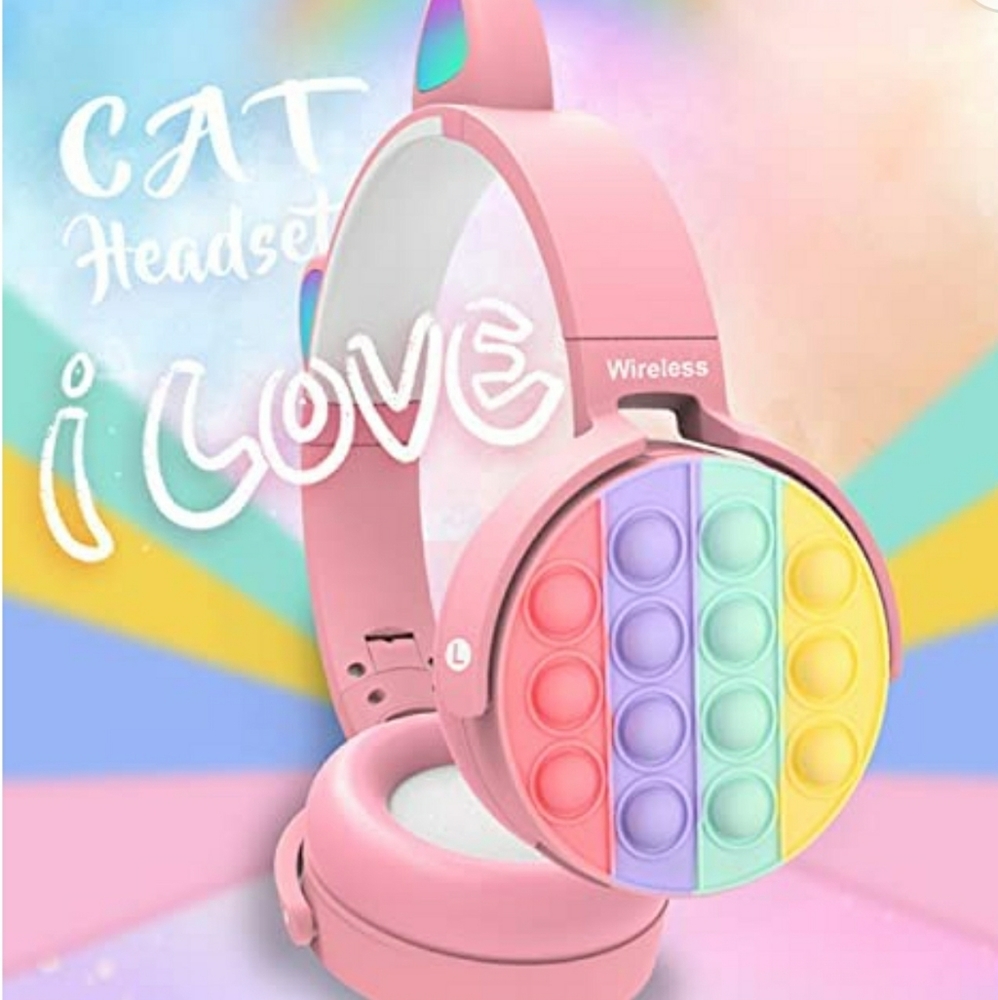 Cat ear wireless headset